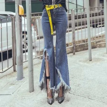 牛仔阔腿裤怎么搭配？