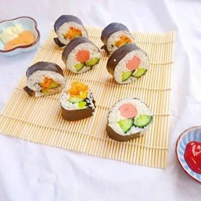 寿司制作过程图片大全？