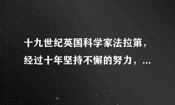 十九世纪英国科学家法拉第，经过十年坚持不懈的努力，发现了电磁感应现象，如图中能表明这一现象的实验是