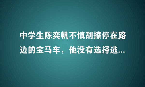 中学生陈奕帆不慎刮擦停在路边的宝马车，他没有选择逃离而是将打工挣来的311元钱和道歉信放在车门把手里。车主发现后非常感动，资助他1万元学费。这启示我们（　　）①做事要负责，做错事不能逃避、推卸责任②诚信是为人之本③诚信的人更容易获得他人的信任和帮助④遇到他人对自己的无意伤害，多宽容理解A.①②③④B.①②④C.①③④D.①②③