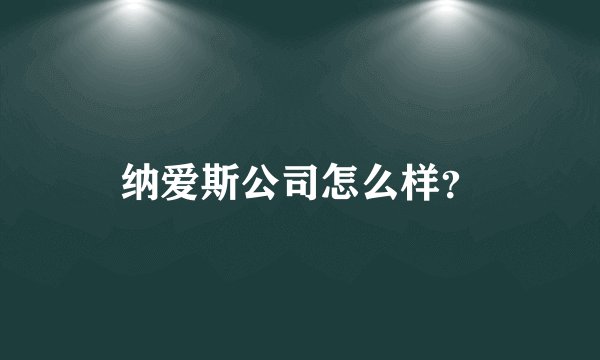 纳爱斯公司怎么样？