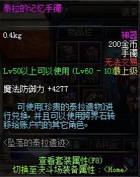 DNF泰拉的记忆首饰介绍 全属性效果展示