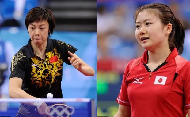 福原爱和张怡宁