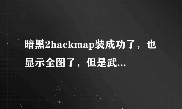 暗黑2hackmap装成功了，也显示全图了，但是武器不显示speed和range