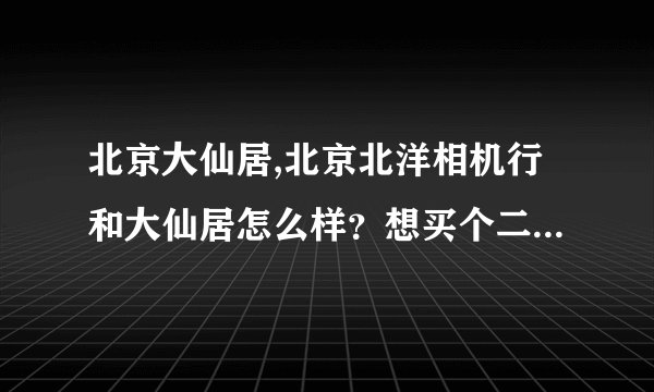 北京大仙居,北京北洋相机行和大仙居怎么样？想买个二手机器哪家能好点啊？