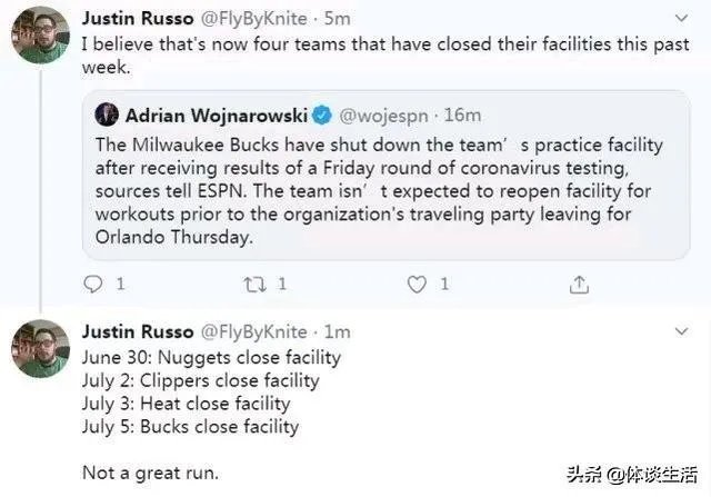 新冠检测阳性的NBA球员越来越多，会对复赛产生什么影响？