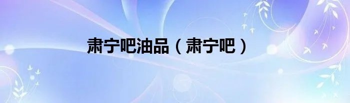 肃宁吧油品（肃宁吧）