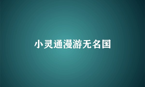 小灵通漫游无名国