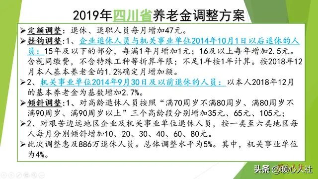 四川省2020年企事业单位退休职工养老金调整实施细则?