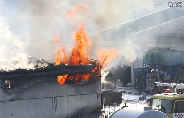 韩国一所化工厂起火 现场浓烟滚滚损失不计其数
