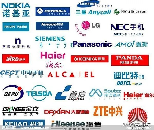 各国的著名手机品牌？