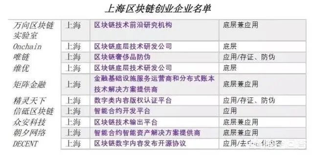 中国专门从事区块链技术研发的大型公司有哪些？