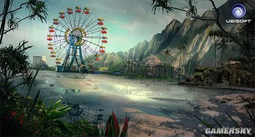 摩天轮和过山车？ 《孤岛惊魂3》早期原画曝光
