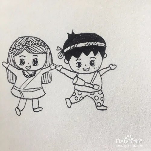 如何画国庆70周年海报简笔画？