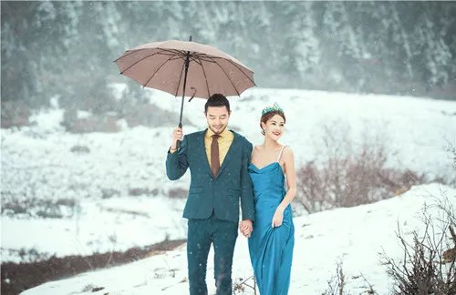 雪景婚纱照图片欣赏2017  雪景婚纱照去哪拍好