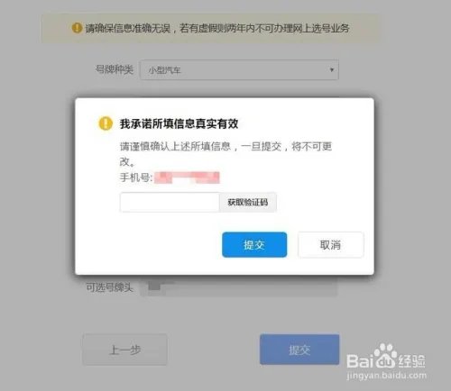 机动车现在怎么网上选号