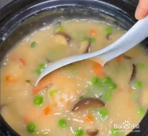 砂锅虾粥的做法