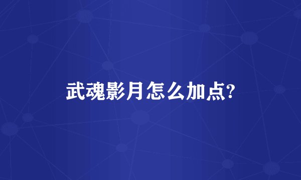 武魂影月怎么加点?