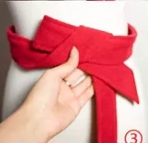 如何打大衣蝴蝶结图解