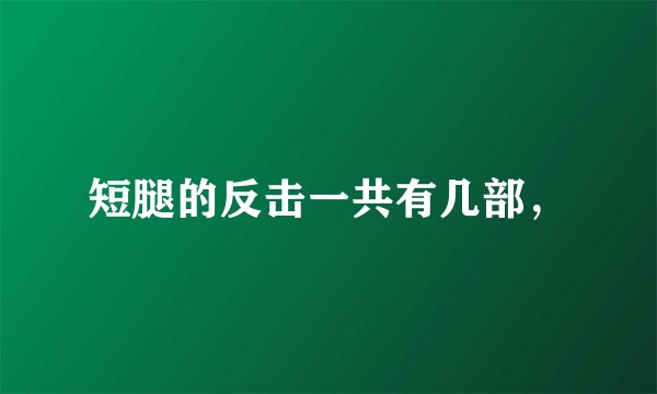 短腿的反击一共有几部，
