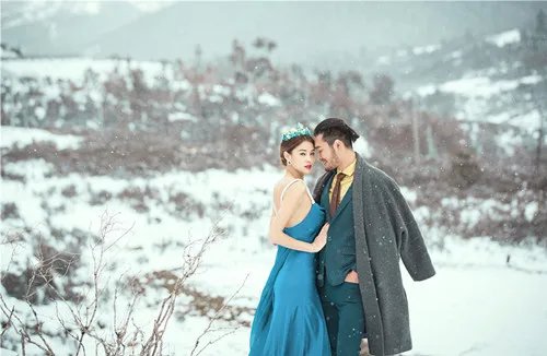 雪景婚纱照图片欣赏2017 雪景婚纱照去哪拍好