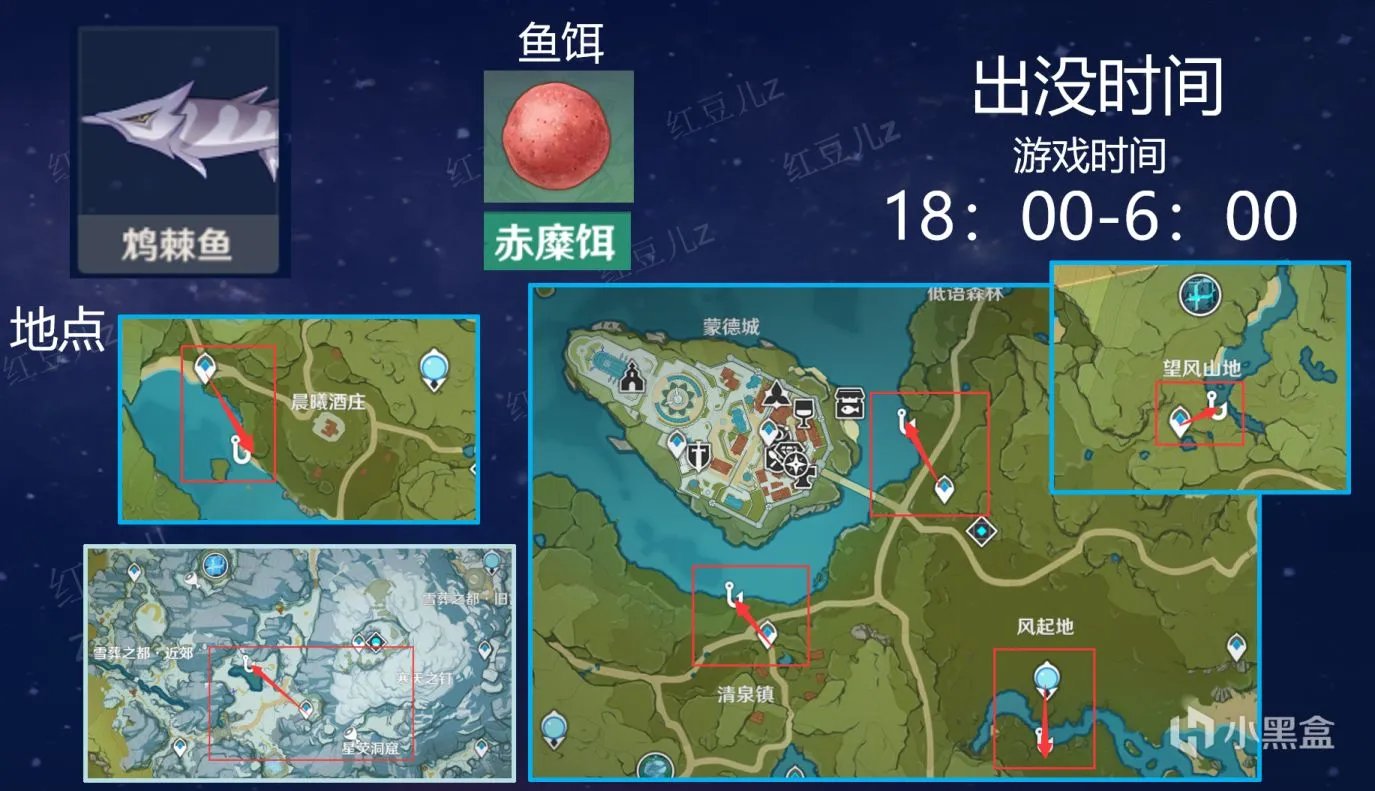 原神全鱼类钓鱼地点和刷新时间在哪看