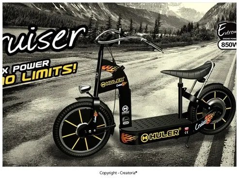 1500w百变明星：huler electric scooter电动车