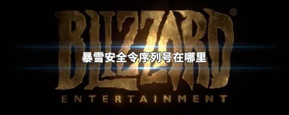 暴雪安全令序列号在哪里