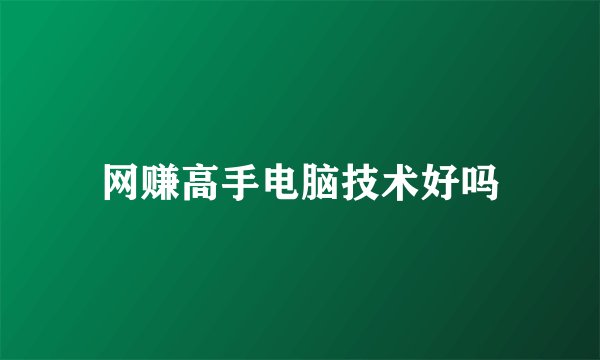 网赚高手电脑技术好吗