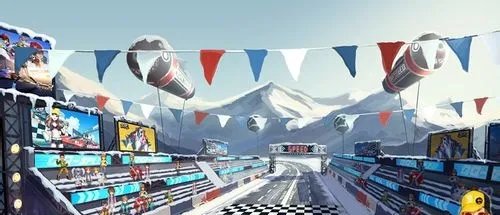 qq飞车新图跑法