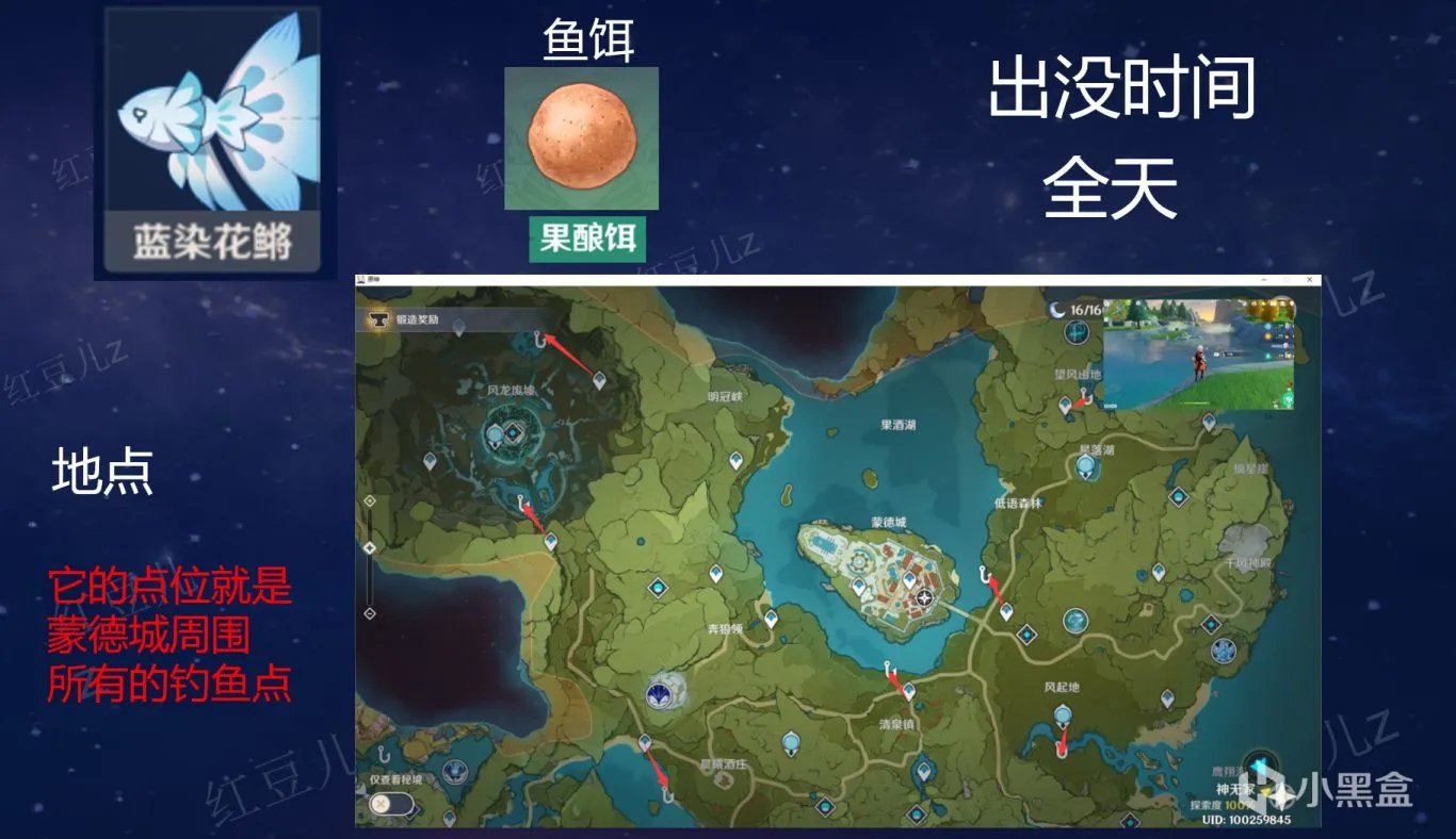 原神全鱼类钓鱼地点和刷新时间在哪看