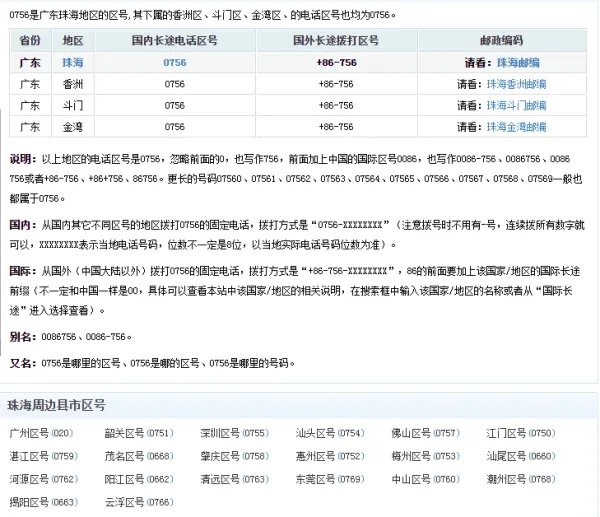 0756是哪个市的区号？