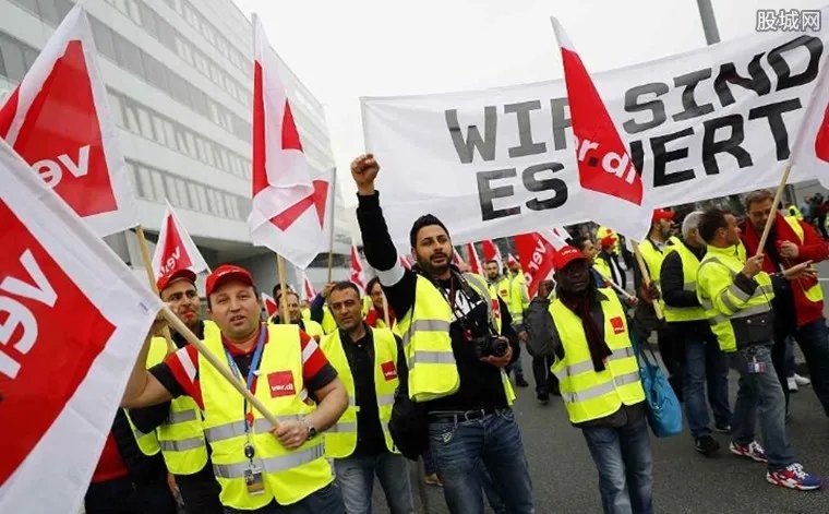 德国大罢工争加薪 要求每月涨薪200欧元