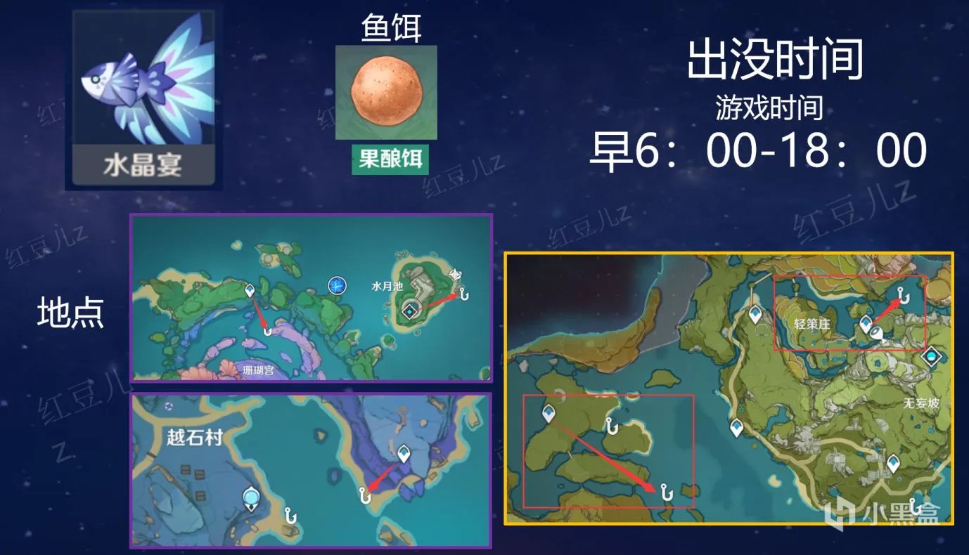 原神全鱼类钓鱼地点和刷新时间在哪看